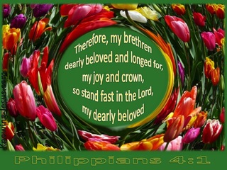 Philippians 4:1 Stand Fast In The Lord (green)